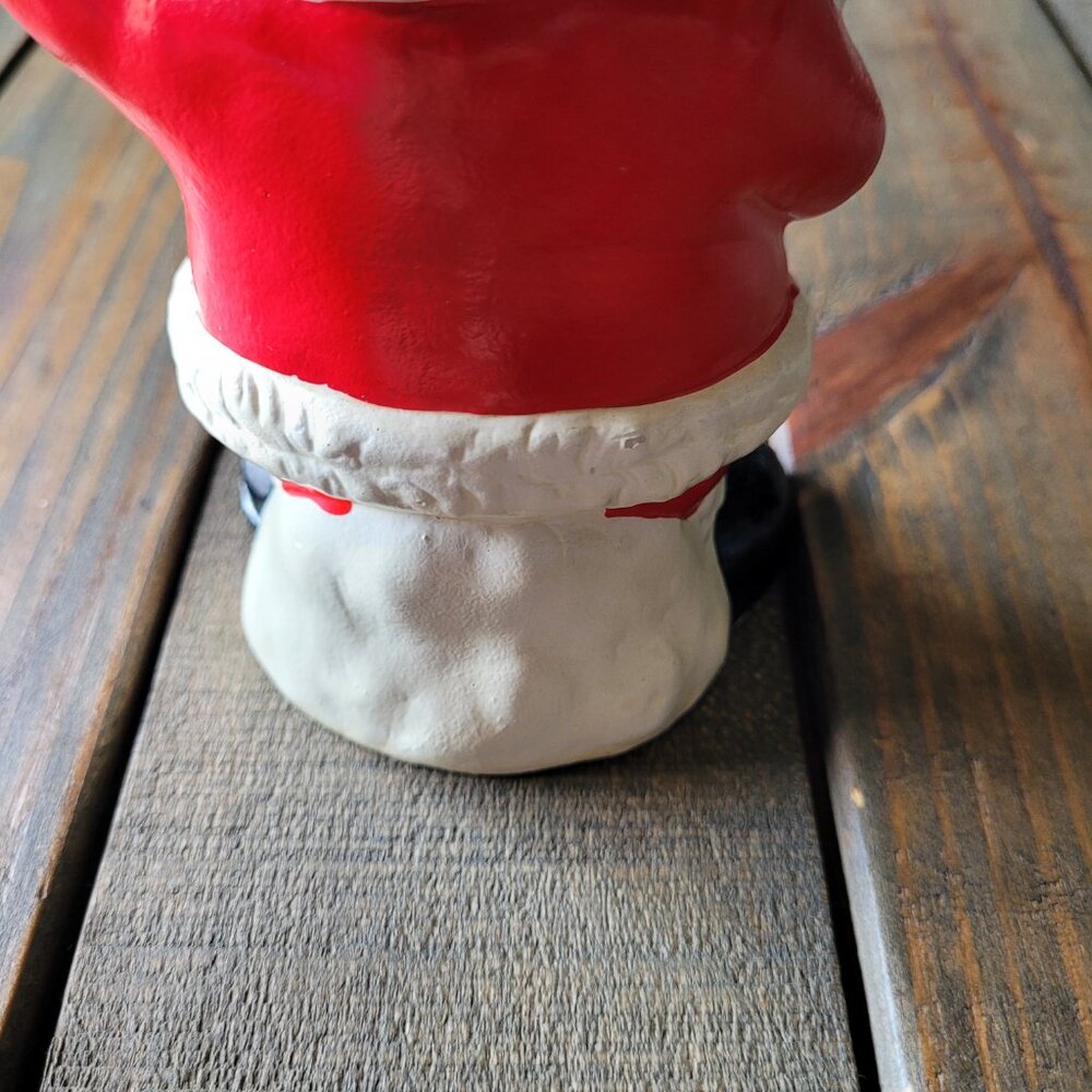 Vintage Hard Plastic Christmas Bank Santa - Picture 7 of 8